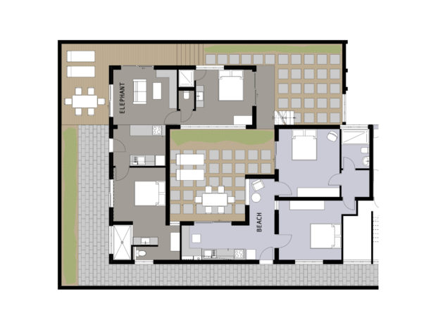 Grundrisse Beach und Elephant